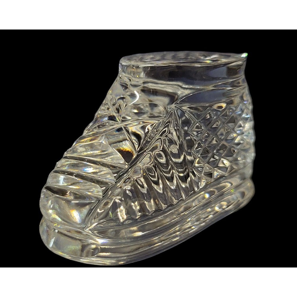 Waterford Crystal Baby Shoe/Figurine Signed Made in Ireland